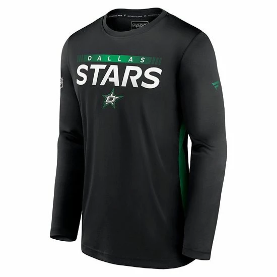 Men's Fanatics Branded Black Dallas Stars Authentic Pro Rink Performance Long Sleeve T-Shirt 5 Men's Fanatics Branded Black Dallas Stars Authentic Pro Rink Performance Long Sleeve T-Shirt - Image 3