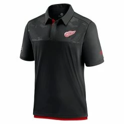 Men's Fanatics Branded Black Detroit Red Wings Authentic Pro Locker Room Team Polo -Metaverse shop unnamed file 27212