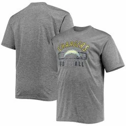 Men's Fanatics Branded Heathered Gray Los Angeles Chargers Big & Tall Team T-Shirt -Metaverse shop unnamed file 27239