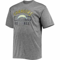 Men's Fanatics Branded Heathered Gray Los Angeles Chargers Big & Tall Team T-Shirt -Metaverse shop unnamed file 27240