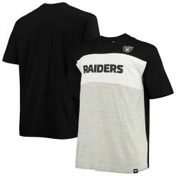 Men's Fanatics Branded Black/Heathered Gray Las Vegas Raiders Big & Tall Color Block T-Shirt 3 Men's Fanatics Branded Black/Heathered Gray Las Vegas Raiders Big & Tall Color Block T-Shirt -Metaverse shop unnamed file 27251