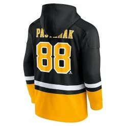 Men's Fanatics Branded David Pastrnak Black/Gold Boston Bruins Player Lace-Up V-Neck Pullover Hoodie -Metaverse shop unnamed file 27283