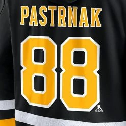 Men's Fanatics Branded David Pastrnak Black/Gold Boston Bruins Player Lace-Up V-Neck Pullover Hoodie -Metaverse shop unnamed file 27284