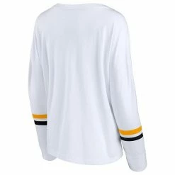 Women's Fanatics Branded White Pittsburgh Steelers Retro Power Long Sleeve T-Shirt -Metaverse shop unnamed file 27369