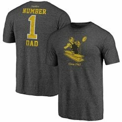 Men's Fanatics Branded Heathered Charcoal Pittsburgh Steelers Historic Logo Greatest Dad Tri-Blend T-Shirt 3 Men's Fanatics Branded Heathered Charcoal Pittsburgh Steelers Historic Logo Greatest Dad Tri-Blend T-Shirt -Metaverse shop unnamed file 27371
