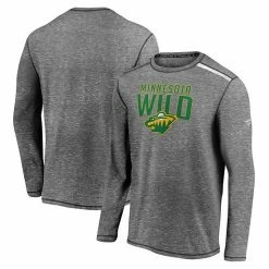 Men's Fanatics Branded Heathered Gray Minnesota Wild Special Edition Long Sleeve T-Shirt -Metaverse shop unnamed file 27394