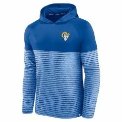 Men's Fanatics Branded Royal Los Angeles Rams Line Up Shadow Stripe Long Sleeve Hoodie T-Shirt -Metaverse shop unnamed file 27449