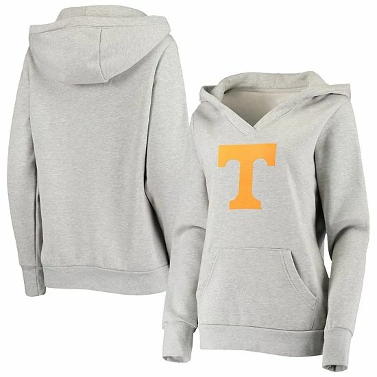 Women's Fanatics Branded Heather Gray Tennessee Volunteers Primary Logo V-Neck Pullover Hoodie Women's Fanatics Branded Heather Gray Tennessee Volunteers Primary Logo V-Neck Pullover Hoodie -Metaverse shop unnamed file 27468