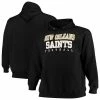 Men's Fanatics Branded Black New Orleans Saints Big & Tall Stacked Pullover Hoodie -Metaverse shop unnamed file 27491