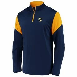 Men's Fanatics Branded Navy Milwaukee Brewers Primary Logo Quarter-Zip Jacket 8 Men's Fanatics Branded Navy Milwaukee Brewers Primary Logo Quarter-Zip Jacket -Metaverse shop unnamed file 27536