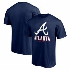 Men's Fanatics Branded Navy Atlanta Braves Big & Tall Primary Wordmark T-Shirt -Metaverse shop unnamed file 27558