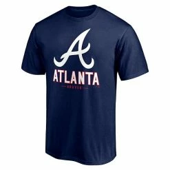 Men's Fanatics Branded Navy Atlanta Braves Big & Tall Primary Wordmark T-Shirt -Metaverse shop unnamed file 27559