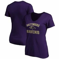 Women's Fanatics Branded Purple Baltimore Ravens Victory Arch V-Neck T-Shirt 3 Women's Fanatics Branded Purple Baltimore Ravens Victory Arch V-Neck T-Shirt -Metaverse shop unnamed file 27608