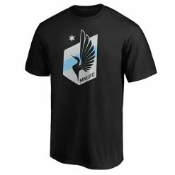 Men's Fanatics Branded Black Minnesota United FC Team Primary Logo T-Shirt -Metaverse shop unnamed file 27612