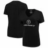 Women's Fanatics Branded Black Inter Miami CF Primary Logo V-Neck T-Shirt