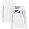 Women's Fanatics Branded White Florida Gators Arch Long Sleeve T-Shirt