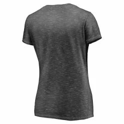 Women's Fanatics Branded Charcoal Chicago Bulls Double-Fade Space-Dye V-Neck T-Shirt -Metaverse shop unnamed file 2767