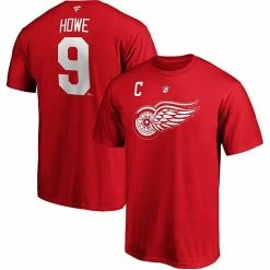 Men's Fanatics Branded Gordie Howe Red Detroit Red Wings Authentic Stack Retired Player Name & Number T-Shirt -Metaverse shop unnamed file 27683