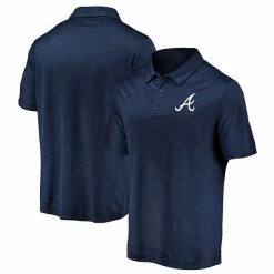 Men's Fanatics Branded Navy Atlanta Braves Iconic Striated Primary Logo Polo -Metaverse shop unnamed file 27690