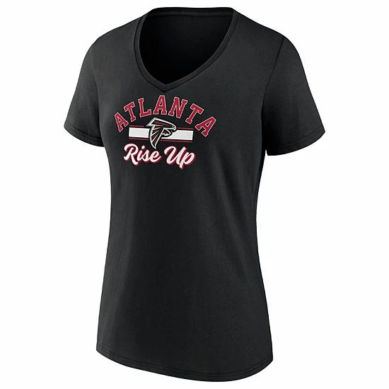 Women's Fanatics Branded Black Atlanta Falcons Slogan V-Neck T-Shirt Women's Fanatics Branded Black Atlanta Falcons Slogan V-Neck T-Shirt -Metaverse shop unnamed file 27694