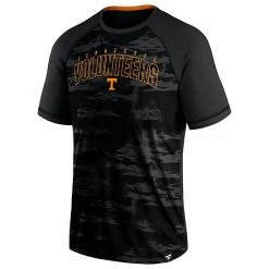 Men's Fanatics Branded Black Tennessee Volunteers Arch Outline Raglan T-Shirt -Metaverse shop unnamed file 27702