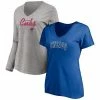 Women's Fanatics Branded Royal/Heathered Gray Chicago Cubs Team V-Neck T-Shirt Combo Set 1 Women's Fanatics Branded Royal/Heathered Gray Chicago Cubs Team V-Neck T-Shirt Combo Set -Metaverse shop unnamed file 2783
