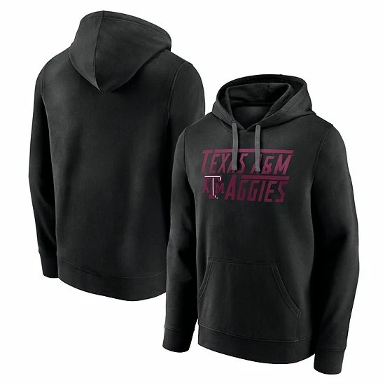 Men's Fanatics Branded Black Texas A&M Aggies Favorite Longshot Pullover Hoodie 4 Men's Fanatics Branded Black Texas A&M Aggies Favorite Longshot Pullover Hoodie - Image 2