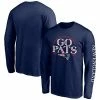 Men's Fanatics Branded Navy New England Patriots Hometown Collection Facemask Long Sleeve T-Shirt -Metaverse shop unnamed file 27880