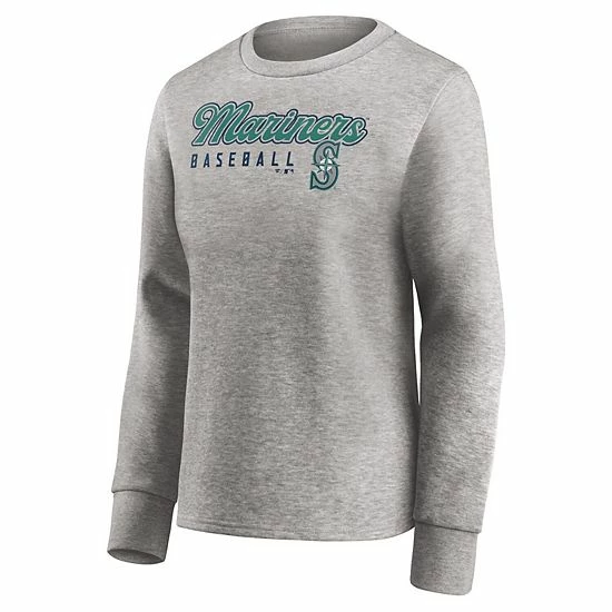 Women's Fanatics Branded Heathered Gray Seattle Mariners Crew Pullover Sweater Women's Fanatics Branded Heathered Gray Seattle Mariners Crew Pullover Sweater -Metaverse shop unnamed file 27916