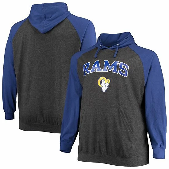 Men's Fanatics Branded Royal/Heathered Charcoal Los Angeles Rams Big & Tall Lightweight Raglan Pullover Hoodie Men's Fanatics Branded Royal/Heathered Charcoal Los Angeles Rams Big & Tall Lightweight Raglan Pullover Hoodie -Metaverse shop unnamed file 2795