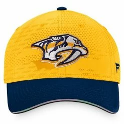 Men's Fanatics Branded Gold/Navy Nashville Predators Authentic Pro Locker Room Flex Hat 4 Men's Fanatics Branded Gold/Navy Nashville Predators Authentic Pro Locker Room Flex Hat -Metaverse shop unnamed file 27979