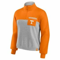 Women's Fanatics Branded Tennessee Orange/Heathered Gray Tennessee Volunteers Sideline To Sideline Colorblock Quarter-Zip Jacket 4 Women's Fanatics Branded Tennessee Orange/Heathered Gray Tennessee Volunteers Sideline To Sideline Colorblock Quarter-Zip Jacket -Metaverse shop unnamed file 27995