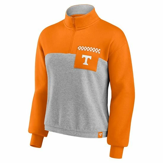 Women's Fanatics Branded Tennessee Orange/Heathered Gray Tennessee Volunteers Sideline to Sideline Colorblock Quarter-Zip Jacket Women's Fanatics Branded Tennessee Orange/Heathered Gray Tennessee Volunteers Sideline To Sideline Colorblock Quarter-Zip Jacket -Metaverse shop unnamed file 27995