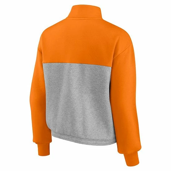 Women's Fanatics Branded Tennessee Orange/Heathered Gray Tennessee Volunteers Sideline to Sideline Colorblock Quarter-Zip Jacket Women's Fanatics Branded Tennessee Orange/Heathered Gray Tennessee Volunteers Sideline To Sideline Colorblock Quarter-Zip Jacket -Metaverse shop unnamed file 27996