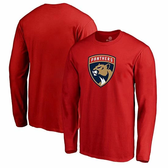 Men's Fanatics Branded Red Florida Panthers Primary Team Logo Long Sleeve T-Shirt Men's Fanatics Branded Red Florida Panthers Primary Team Logo Long Sleeve T-Shirt -Metaverse shop unnamed file 28067