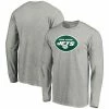 Men's Fanatics Branded Heathered Gray New York Jets Primary Logo Long Sleeve T-Shirt -Metaverse shop unnamed file 28070