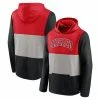 Men's Fanatics Branded Red/Black Chicago Bulls Linear Logo Comfy Colorblock Tri-Blend Pullover Hoodie -Metaverse shop unnamed file 28109