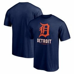 Men's Fanatics Branded Navy Detroit Tigers Big & Tall Primary Wordmark T-Shirt -Metaverse shop unnamed file 28219