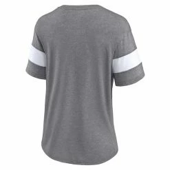 Women's Fanatics Branded Heathered Gray Cleveland Browns Throwback Logo Tri-Blend Striped V-Neck T-Shirt 5 Women's Fanatics Branded Heathered Gray Cleveland Browns Throwback Logo Tri-Blend Striped V-Neck T-Shirt -Metaverse shop unnamed file 28227
