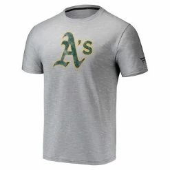 Men's Fanatics Branded Gray Oakland Athletics Team Logo Space-Dye T-Shirt 4 Men's Fanatics Branded Gray Oakland Athletics Team Logo Space-Dye T-Shirt -Metaverse shop unnamed file 28254