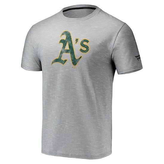 Men's Fanatics Branded Gray Oakland Athletics Team Logo Space-Dye T-Shirt Men's Fanatics Branded Gray Oakland Athletics Team Logo Space-Dye T-Shirt -Metaverse shop unnamed file 28254