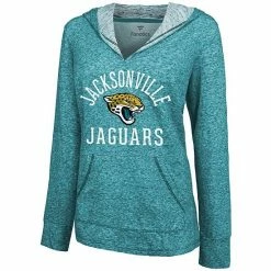 Women's Fanatics Branded Teal Jacksonville Jaguars Doubleface Slub Pullover Hoodie