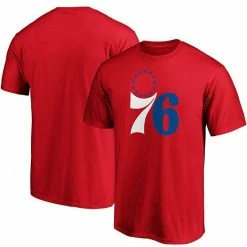 Men's Fanatics Branded Red Philadelphia 76ers Primary Team Logo T-Shirt -Metaverse shop unnamed file 28353