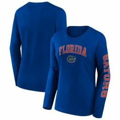 Women's Fanatics Branded Royal Florida Gators Basic Arch Over Logo Scoop Neck T-Shirt