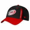 Men's Fanatics Branded Black/Red Carolina Hurricanes 2022 NHL Draft Authentic Pro Flex Hat
