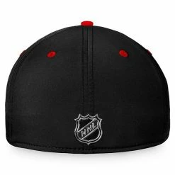 Men's Fanatics Branded Black/Red Carolina Hurricanes 2022 NHL Draft Authentic Pro Flex Hat -Metaverse shop unnamed file 28397