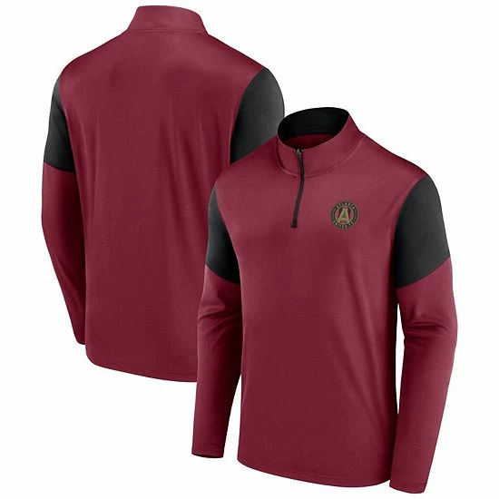 Men's Fanatics Branded Red/Black Atlanta United FC Primary Logo Quarter-Zip Jacket Men's Fanatics Branded Red/Black Atlanta United FC Primary Logo Quarter-Zip Jacket -Metaverse shop unnamed file 28398