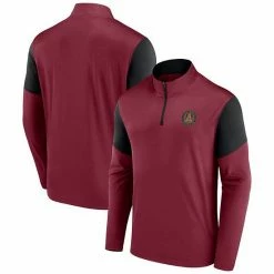 Men's Fanatics Branded Red/Black Atlanta United FC Primary Logo Quarter-Zip Jacket 3 Men's Fanatics Branded Red/Black Atlanta United FC Primary Logo Quarter-Zip Jacket -Metaverse shop unnamed file 28399