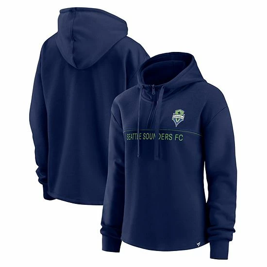 Women's Fanatics Branded Black Seattle Sounders FC Fleece Quarter-Zip Hoodie Women's Fanatics Branded Black Seattle Sounders FC Fleece Quarter-Zip Hoodie -Metaverse shop unnamed file 28407