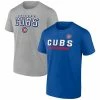 Men's Fanatics Branded Royal/Heathered Gray Chicago Cubs Parent T-Shirt Combo Pack -Metaverse shop unnamed file 28419